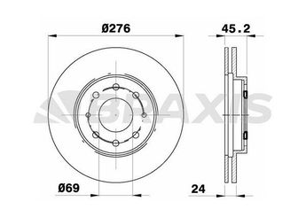 Fren Disk Ayna Ön Sağ ve Sol BRAXIS AE0604  DF4345 MR389725 MR475331
