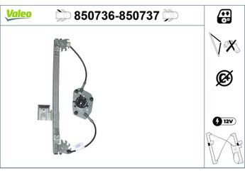 Cam Krikosu Arka Sol VALEO 850736  61740203