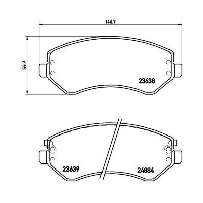 Fren Disk Balata Ön BREMBO P 37 007