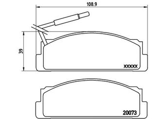 Fren Disk Balata Ön BREMBO P 23 005  4309760 4379301 4434817 SE022165087 4434821 4434826 5888148 5888573