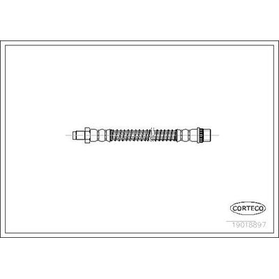 Fren Hortumu Arka Sağ veya Sol Peugeot 605 (08.1989->)  WALBURG WBH0679