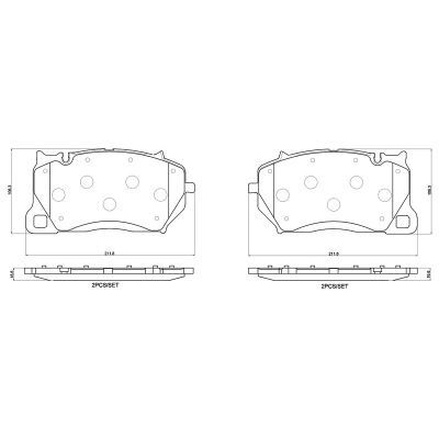 Fren Disk Balata Ön Porsche Taycan (Typ Y1A)(12.2019->)  SWAG 33 11 1249