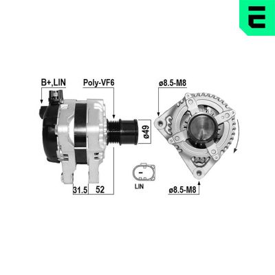Alternatör  Ford C-MAX (CB7)(2010->)  ERA 209710A