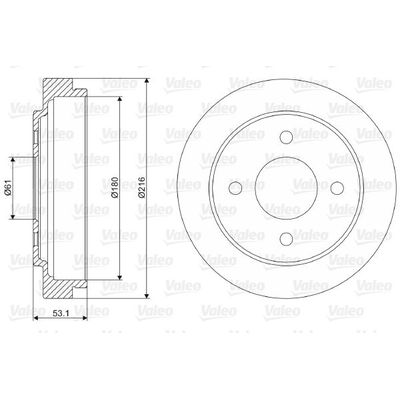 Kampana Arka Sağ veya Sol Nissan Micra (K11)(08.1992->)  VALEO 237075
