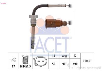 Egzoz Sıcaklık Sensörü  NGK 94626  59906088T 059 906 088 T