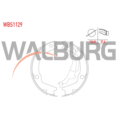 El Fren Balatası  WALBURG WBS1129