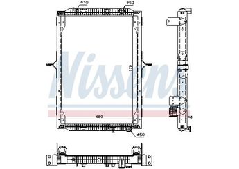 Su Radyatörü  NISSENS 63786  6N0121201 6N0.121.201 6N0121253AE 6N0.121.253 AE 6N0121253K 6N0.121.253 K 5001873354 5001 873 354 5001873356 5001 873 356 5001867855 7420809878 7484201993 7484 201 993