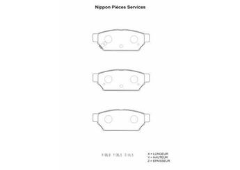 Fren Disk Balata Arka MANDO MBF015713  MBF015713 MB205377 MB389565 MB389569 MB699346 MB928314 MB928318 MN116770 MR205377 MR389565 MZ690171 MZ690343 AY060MT007 AY060-MT007 MR389569 MR 389569