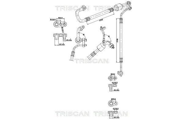 Klima Hortumu  OPEL ORJINAL 13254574