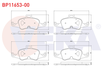 Fren Disk Balata Ön VEKA BP11653-00  