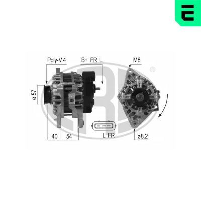Alternatör  Hyundai i30 Cw (FD)(02.2008->)  ERA 210652A