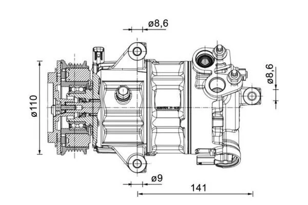 Klima Kompresörü  Ford Focus S.Wagon (CGE)(2018->)  MAHLE ACP 1491 000P