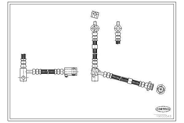 Fren Hortumu Ön Sağ Nissan Primera Traveller [SW] (P12)(12.2001->)  MGA 51330