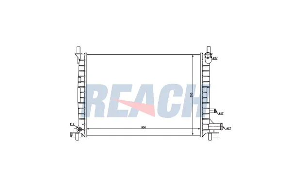 Su Radyatörü  Ford Fiesta Courier (DX)(2000->)  RENAULT ORJINAL 214101169R