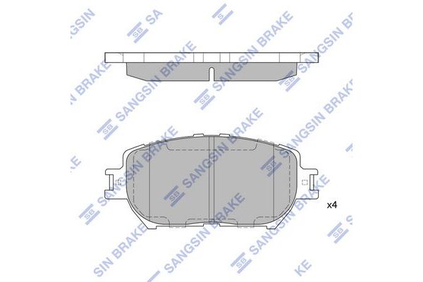Fren Disk Balata Ön Toyota Camry (XV30)(2002->)  SANGSIN SP2037