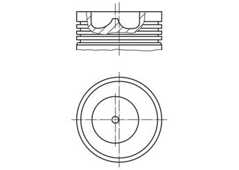 Piston (93.67MM-1.00)  MAHLE 015 92 02  8770894065 8770894100