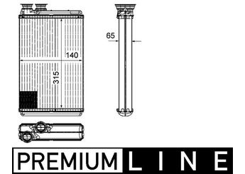 Kalorifer Radyatörü  MAHLE AH 195 000P  6448S7