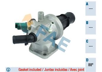 Termostat  MGA 85313  6338022 55182499 0055182499 55224023 93177343 1338841 1769084E50 17690-84E50 1769084E50000 17690-84E50-000 1769084E51 17690-84E51 1769084E51000 17690-84E51-000