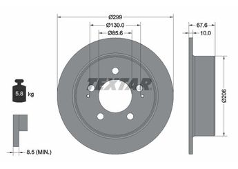 Fren Disk Ayna Arka Sağ ve Sol RECOVER 5741  4840109001 4840109000 4840109002
