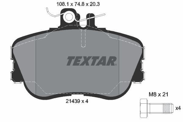 Fren Disk Balata Ön TEXTAR 2143905