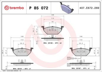 Fren Disk Balata Ön BREMBO P 85 072X  1J0698151G 1J0698151D 1J0698151E 1J0698151F 1K0698151A 1K0698151D 1K0698151F 1K0698151G 1K0698151J 1K0698151K 8Z0698151A JZW698151 JZZ698151AA L1K0698151F 10235749 1J0698151P 1JE698151A 1K0698151M 1K0698151N 8E0098301AA 8E0098301S 8P0098301A JZW698302CS 180698151A L180698151A L1J0698151D L1J0698151F L1KD698151 L1KD698151F 1KD698151F