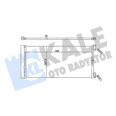 Klima Radyatörü  Opel Vivaro B P.Van / Minibüs (2014->)  KALE 345575