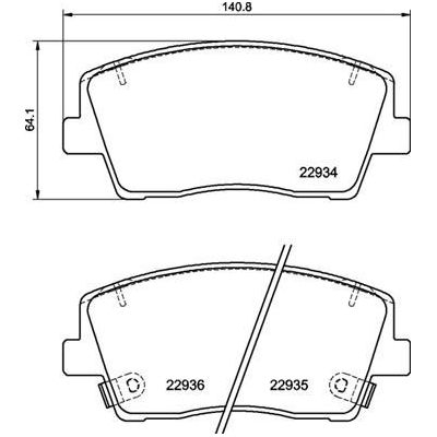Fren Disk Balata Ön Kia Stinger (CK)(2017->)  BREMBO P 30 119