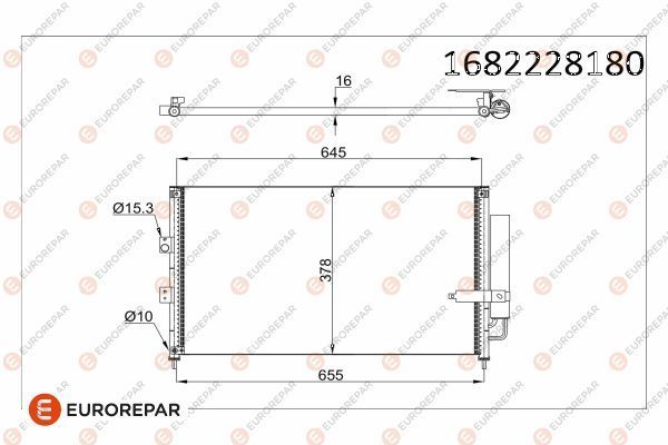 Klima Radyatörü  Honda Civic Sedan (FD)(04.2006->)  EUROREPAR 1682228180