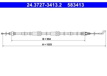 El Fren Teli Arka Sağ veya Sol CAVO 7002 738  7H8609701L 7E8609701