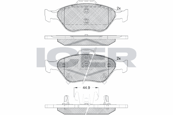 Fren Disk Balata Ön Toyota Yaris (XP13)(2017->)  CARRINGO 55082