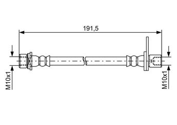 Fren Hortumu Arka Sağ veya Sol BOSCH 1 987 481 738  90947W2014