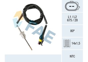Egzoz Sıcaklık Sensörü  VOLKSWAGEN ORJINAL 03L906088CL  3L906088CL 3L906088BH 03L 906 088 BH 03L 906 088 CL 3L906088DK 03L 906 088 DK 3L906088ER 03L 906 088 ER