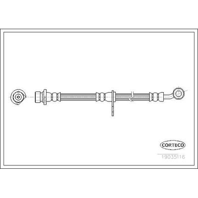 Fren Hortumu Ön Sağ veya Sol OSSCA 00673