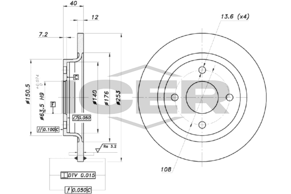 Fren Disk Ayna Arka Sağ ve Sol WALBURG WBD1610