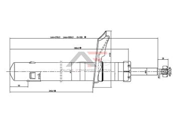 Amortisör Ön Sağ veya Sol PSA ORJINAL 520333  520333 520204 520205 520240 520319 520328 520336 9809961480