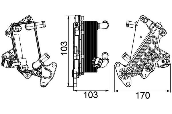 Şanzıman Yağ Soğutucu  MAHLE CLC 25 000P