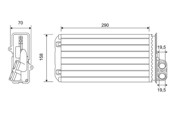 Kalorifer Radyatörü  VALEO 812212