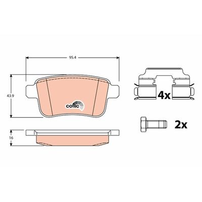 Fren Disk Balata Arka SANGSIN SP4158