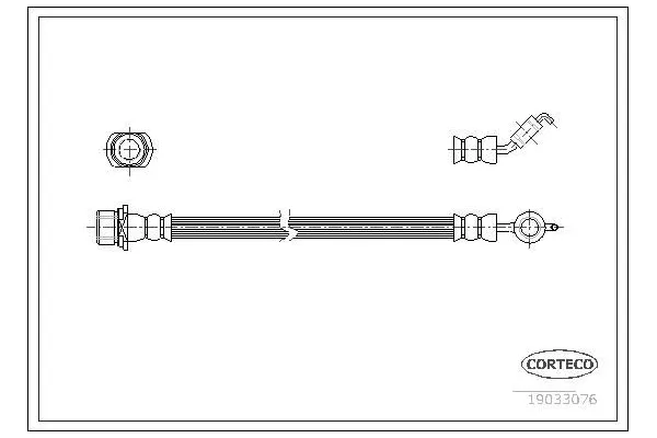 Fren Hortumu Arka Sağ veya Sol Toyota Corolla Combi SW (E12)(2002->)  SWAPP 40349