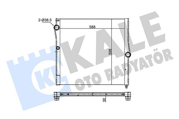 Su Radyatörü  BMW X5 M Serisi (F85)(2015->)  KALE 348655