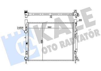 Su Radyatörü  KALE 351010  5001859137 5001859150 500185915 4155000102 8200455801 A4155000102