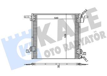 Klima Radyatörü  KALE 392600  A1638300170 1638300170 163 830 01 70