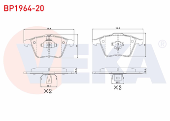 Fren Disk Balata Ön VEKA BP1964-20  