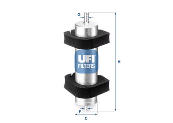 Yakıt Filtresi  UFI 31.950.00  8R0127400A 8T0127401A