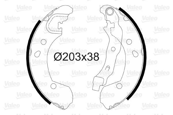 Fren Pabuçlu Balata Arka Nissan Note (E11E)(01.2006->)  VALEO 564099