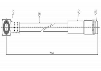 Fren Hortumu Arka Sağ veya Sol CAVO C800 683A  6922621