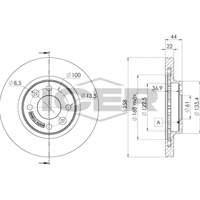 Fren Disk Ayna Ön Sağ ve Sol AYD 50181