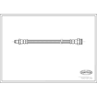 Fren Hortumu Arka Sağ veya Sol Citroen Jumper P.Van (Genis Hacim)(02.1998->)  MAHER 13668