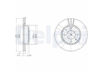 Fren Disk Ayna Ön Sağ ve Sol DELPHI BG3134  402060M801 402060M802 402068B710 40206-0M801 40206-0M802