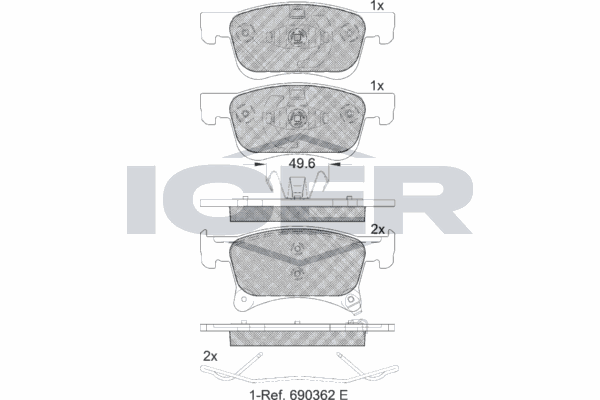 Fren Disk Balata Ön TWINS 16531